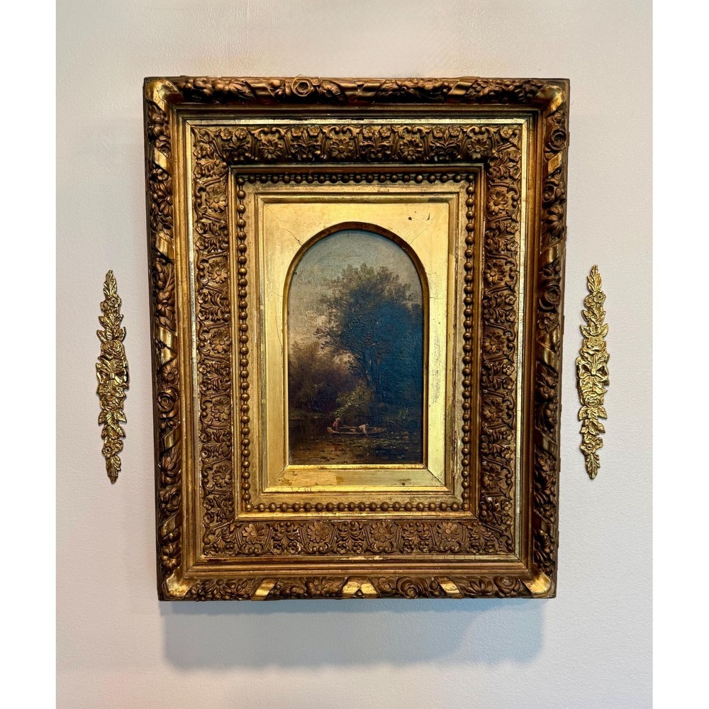 Vintage Bombay Company Brass Ormolu Wall Appliques - Roses & Bow Set of 2